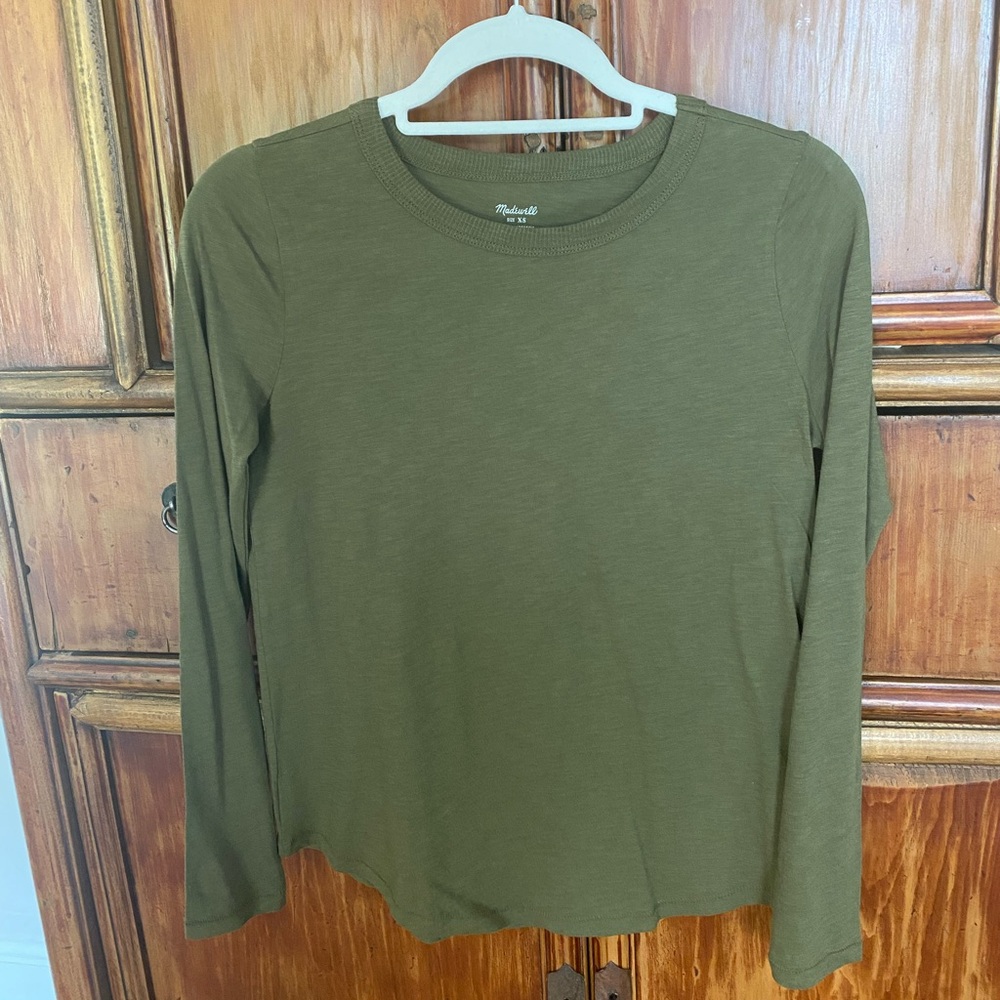 Madewell NWOT XS long sleeve cotton tee